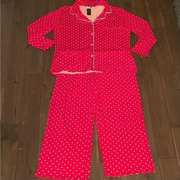 Tarte Red & White Polka Dot Pajamas 3X NWT (small flaw) - Picture 1 of 9